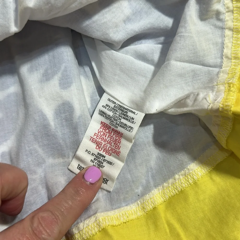 Mini Boden Floral Blue and Yellow Kids Dress - Picture 6 of 10